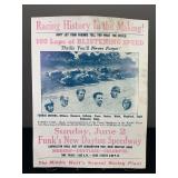 Racing History in the Making! Vintage Poster
