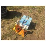 (2) JACK STANDS W/ BOX OF BLU DEF