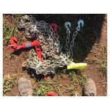 (2) UNUSED CHAINS & BINDER