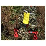 (2) UNUSED CHAINS & BINDER