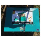 UNUSED SET OF 24 RATCHET STRAPS W/METAL TOOLBOX