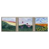 Kristine Luber "Wildflower Triptych"