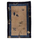 Antique Chinese Rug w/ Auspicious Symbols