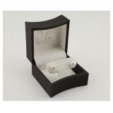 14k Gold Pearl Stud Earrings