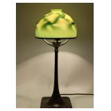 Tiffany Studios Bronze Boudoir Lamp w/ Favrile