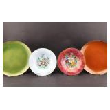 4 Enameled Plates