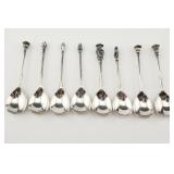 8 Tiffany Sterling Silver Demitasse Spoons