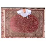 Persian Wool Rug w/ Floral Medallion
