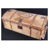 Early NY Hide Covered Dome Top Trunk