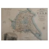 Antique Engraved Map of East Riding York