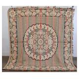 4-Color Coverlet w/ Fringed Edges