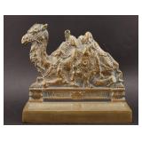 Bronze Camel Figural Doorstop