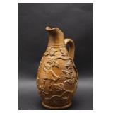 Stoneware Jug w/ Figural Grape Vine Motif
