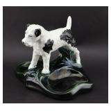 Art Nouveau Pottery Dog Ashtray Mosaic Tile Co