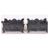 Pair Victorian Cast Iron Jardiniere  Planters
