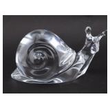 Baccarat Crystal Snail Figurine