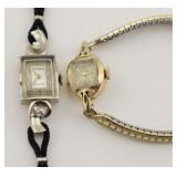 Two 14k Gold Ladies Wristwatches