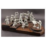 Schmid Hudson Pewter Orchestra Figurine Set w Base