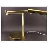 Midcentury Brass Swing Arm Desk Lamp