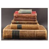 Group of 6 Religious Books w/ Leather Covers