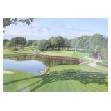 Golf Course Lithograph w/ Signatures