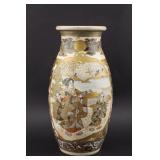 Japanese Satsuma Porcelain Vase w/ Figural Scene