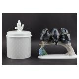 Royal Copenhagen Porcelain Bird Group Figurine