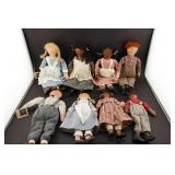 Folk Art Cloth Dolls w/ Wildash Works Tags