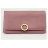 Bvlgari Long Wallet in Grain Calfskin Leather