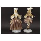 Murano Glass Venetian Couple Figurines