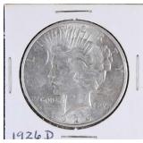 1926 D Peace Silver Dollar