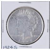 1924 S Peace Silver Dollar