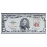 1963 $5 US Error Note