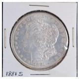 1881 S Morgan Silver Dollar