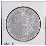 1881 O Morgan Silver Dollar Cleaned