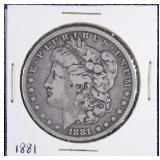 1881 Morgan Silver Dollar