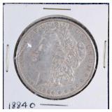 1884 O Morgan Silver Dollar Cleaned