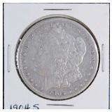 1904 S Morgan Silver Dollar Cleaned
