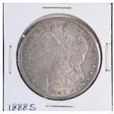 1888 S Morgan Silver Dollar Cleaned