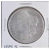 1889 S Morgan Silver Dollar Cleaned