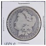 1889 O Morgan Silver Dollar Cleaned