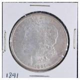 1891 Morgan Silver Dollar