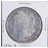 1891 S Morgan Silver Dollar Cleaned