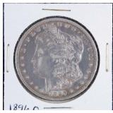 1896 O Morgan Silver Dollar Cleaned