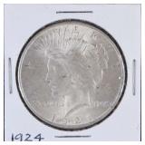 1924 Peace Silver Dollar