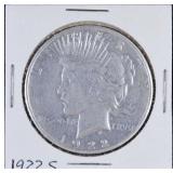1922 S Peace Silver Dollar