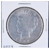 1923 Peace Silver Dollar Cleaned