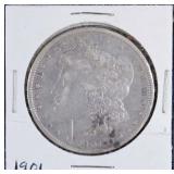 1901 Morgan Silver Dollar Cleaned