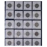 Twenty 1940-1946 Washington Quarters