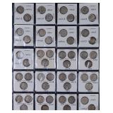 Fifty 1945-1961 Mercury and Roosevelt Dimes